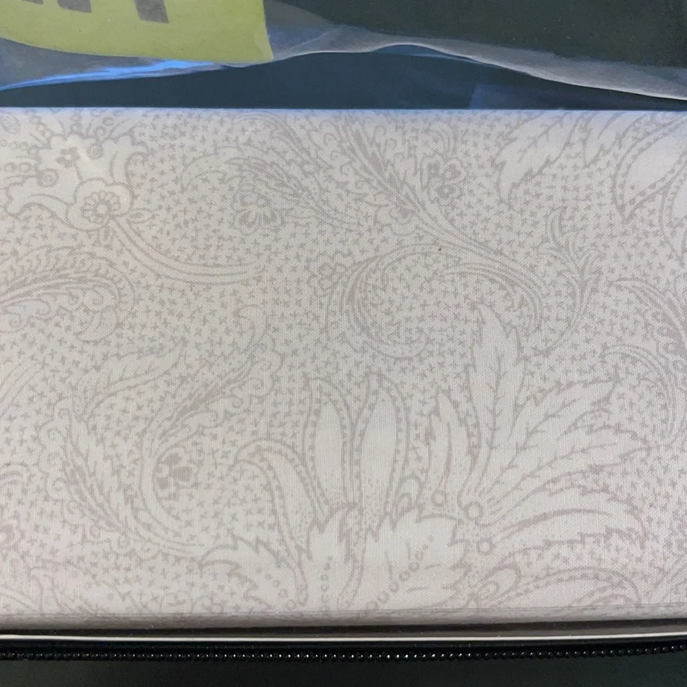 Twin Ralph Lauren sheet set 3 pc 100% cotton white gray floral dots NWT